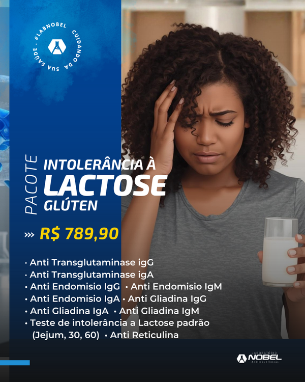 Pacote Intolerância a Lactose/Glúten